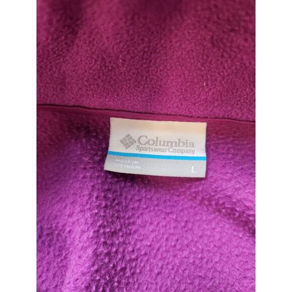 NWOT Columbia Women's Fleece Snap Pullover Pink L - Picture 3 of 7